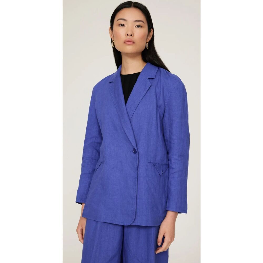 Madewell Double Breasted Linen Blazer Rent The Runway Pre-Loved XS $158 - Picture 4 of 6
